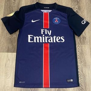 Paris Saint-Germain 2015 2016 Psg Soccer Jersey Nike 658907-411 Men’s Size Small